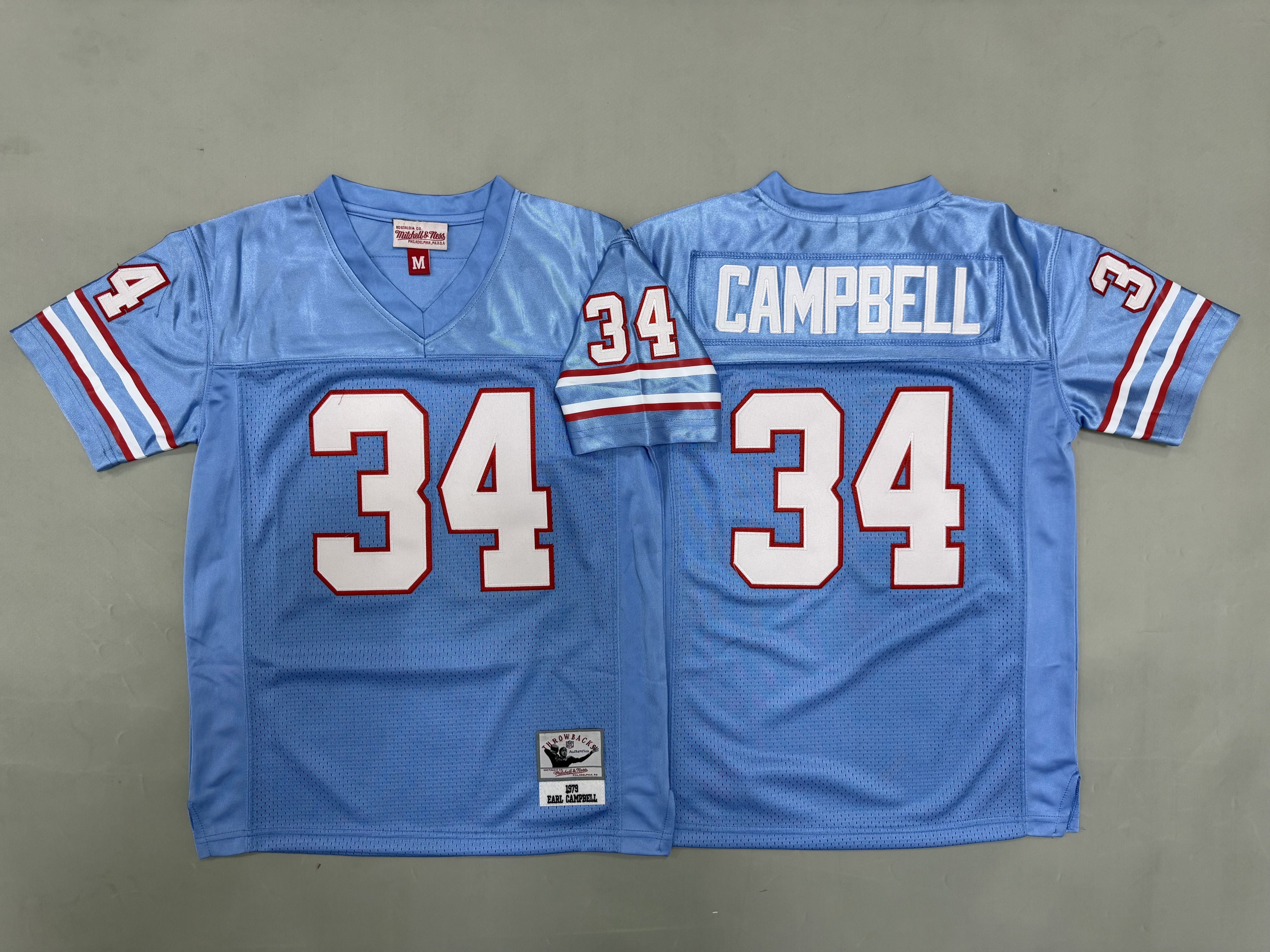 Youth 2026 Tennessee Titans #34 Campbell Light Blue Throwback Limited NFL Jersey style 01->youth nfl jersey->Youth Jersey
